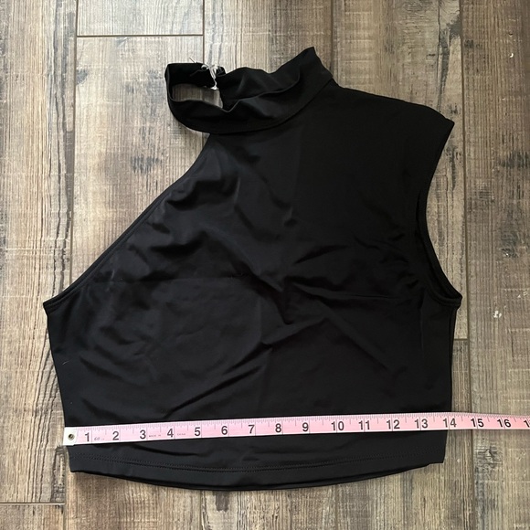 High Neck One Shoulder Dance Top - Picture 8 of 9